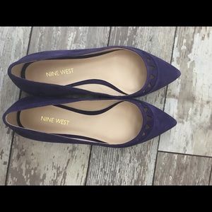 New!  Purple Suede Nine West flats size 7.5M